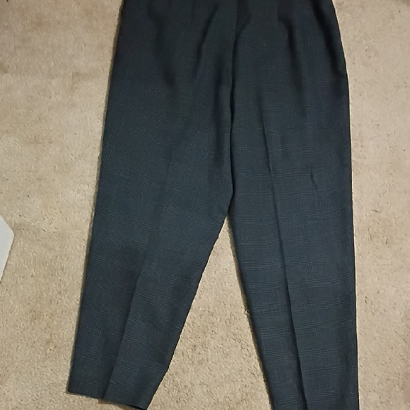 Talbots Pants - Talbots Charcoal Checkered Pants
